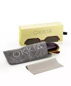 Okkia Andrea Altıgen Unisex  Güneş Gözlüğü Havana Sarısı