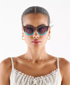 Okkia Claudia Big Cat Güneş Gözlüğü Havana Mavisi