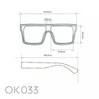 Okkia Tokyo Unisex Güneş Gözlüğü Beyaz