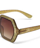Okkia Emma Big Hexagonal Güneş Gözlüğü Gold