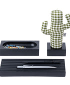 Kayigo Siyah Woody Yeşil Pöti Kareli Cactus Üçlü Set