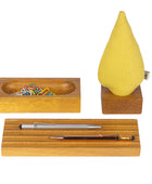 Kayigo Woody Sarı Ladin Üçlü Set - İroko Ağacı