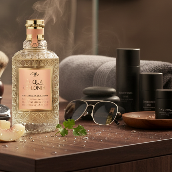 Bonherre mağazasından 4711 Acqua Colonia Beyaz Şeftali & Kişniş, dengeleyici ve aromatik lüks unisex parfüm.