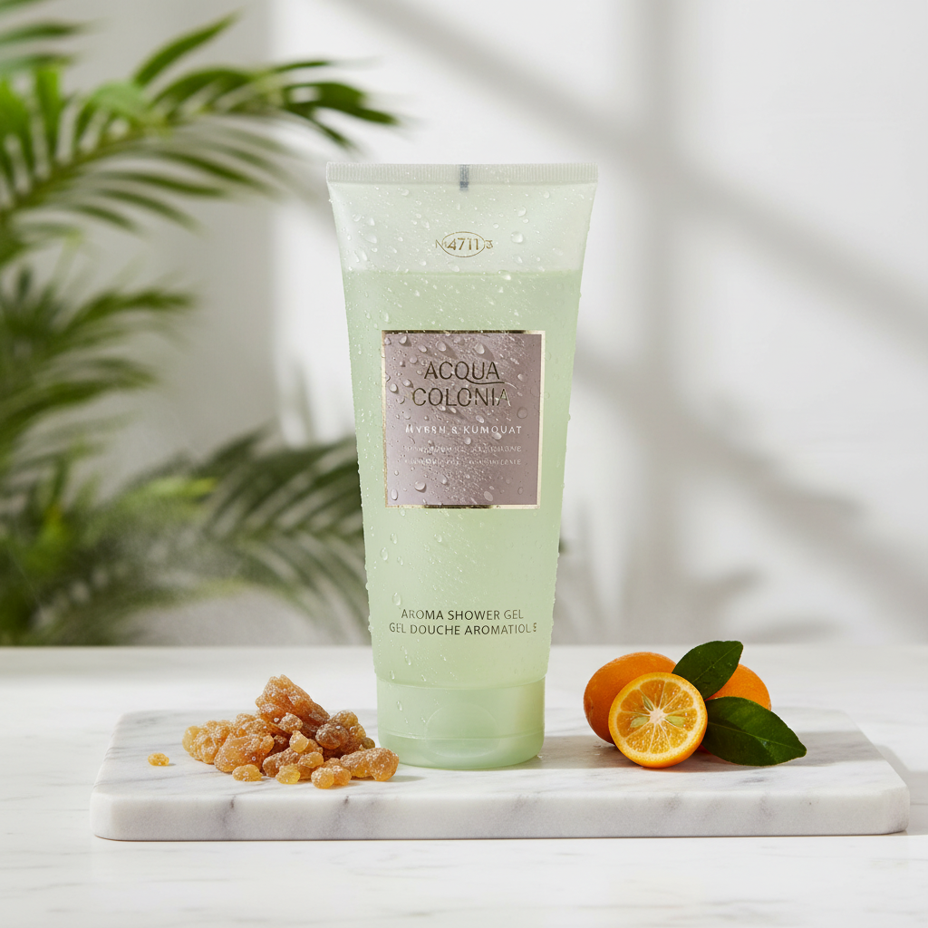 Bonherre mağazasından 4711 Acqua Colonia Mür ve Kumkat, paraben içermeyen dengeleyici ve odunsu lüks duş jeli.