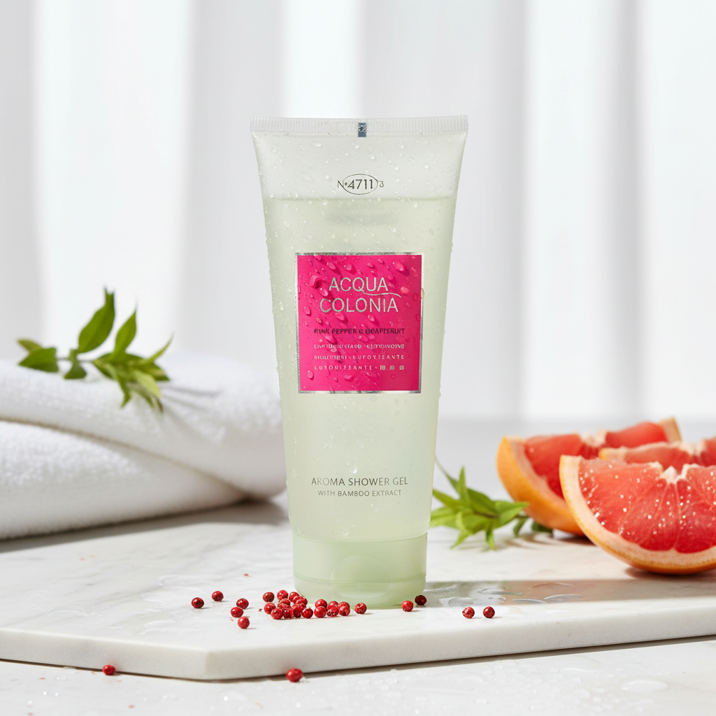 Bonherre mağazasından 4711 Pembe Biber ve Greyfurt, canlandırıcı ve enerjik lüks erkek duş jeli.
