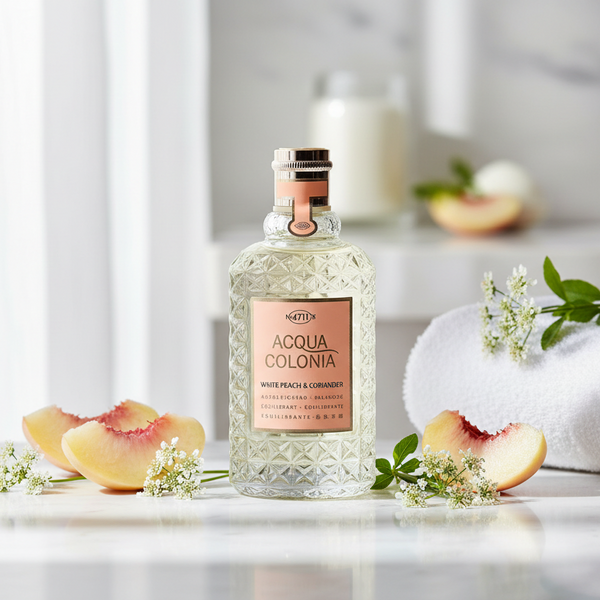 Bonherre mağazasından 4711 Acqua Colonia Beyaz Şeftali & Kişniş, 170 ml rahatlatıcı lüks unisex parfüm.