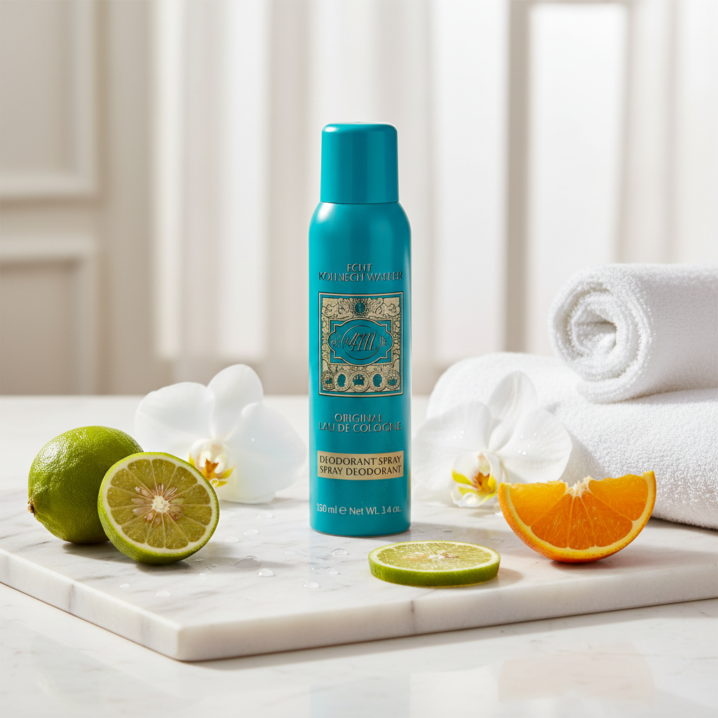 Bonherre mağazasından 4711 Original Eau de Cologne Deodorant Sprey, uzun süreli ferahlık sağlayan lüks erkek bakım ürünü.