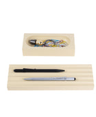 Kayigo Woody Krem Üçlü Ofis  Seti - Pötikareli Selvi