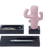 Kayigo Siyah Woody Pembe Cactus Üçlü Set