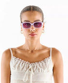 Okkia Chiara Unisex Güneş Gözlüğü Mor Gradyan