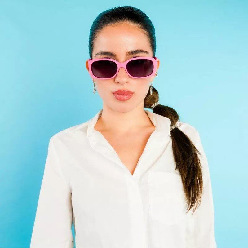 Okkia Chiara Unisex Pembe Güneş Gözlüğü Siyah Gradyan