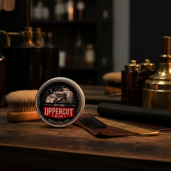 Bonherre mağazasından Uppercut Deluxe Easy Hold, hafif tutuşlu ve doğal mat bitişli lüks erkek saç kremi.