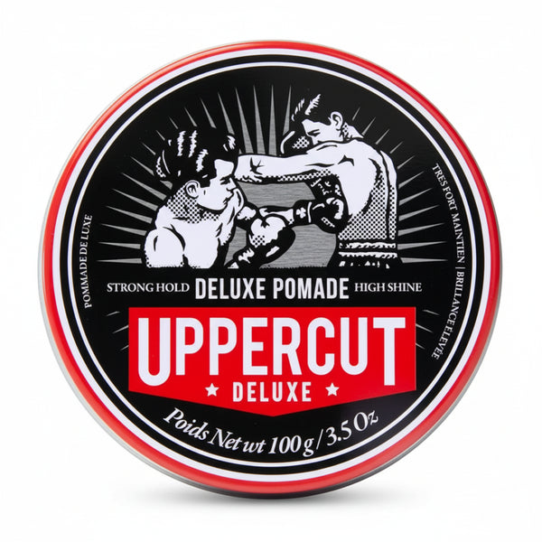 Bonherre mağazasından Uppercut Deluxe Deluxe Pomade, güçlü tutuşlu ve yüksek parlaklık veren lüks erkek saç waxı.