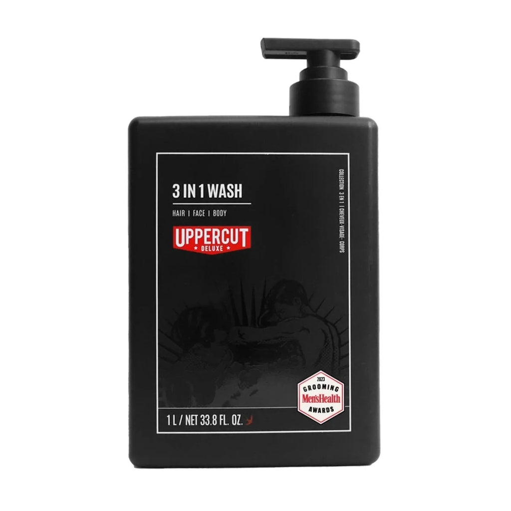 Bonherre mağazasından Uppercut Deluxe 3 in 1 Wash, saç, yüz ve vücut için hindistan cevizi yağlı lüks şampuan.
