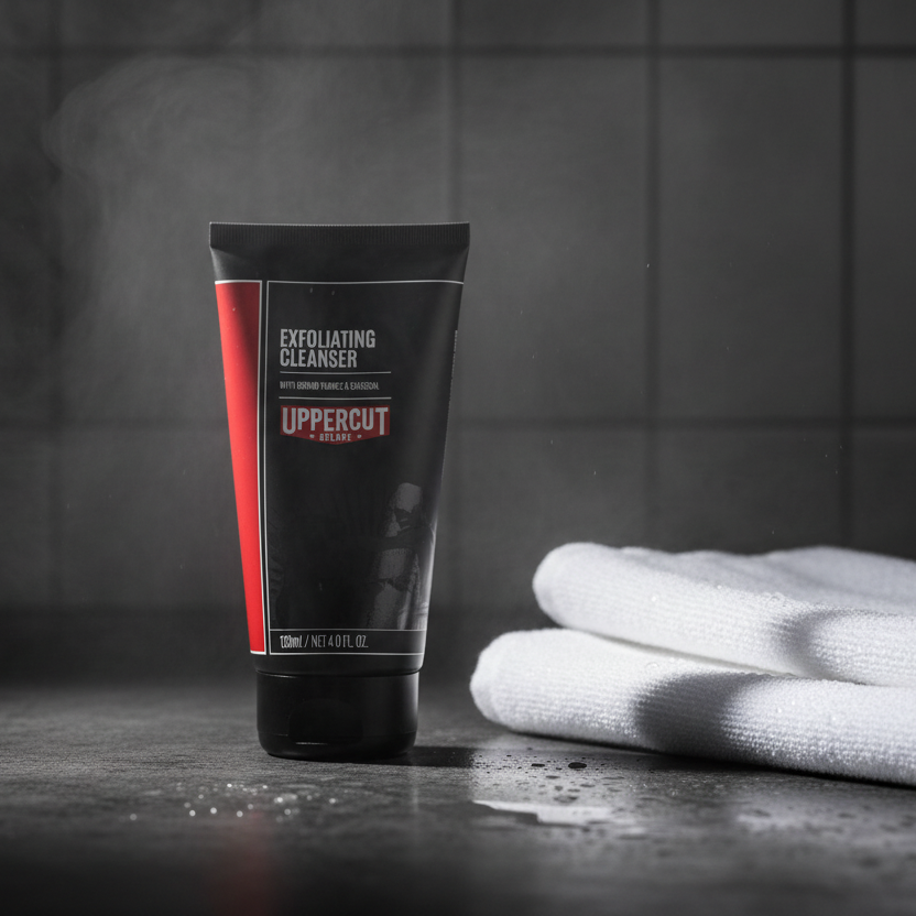Bonherre mağazasından Uppercut Deluxe Exfoliating Cleanser, papatya ve yeşil çay özlü tıraş öncesi peeling.