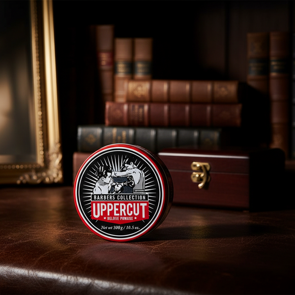 Bonherre mağazasından Uppercut Deluxe Deluxe Pomade 300 gr, güçlü tutuşlu ve yüksek parlaklık veren profesyonel büyük boy saç waxı.