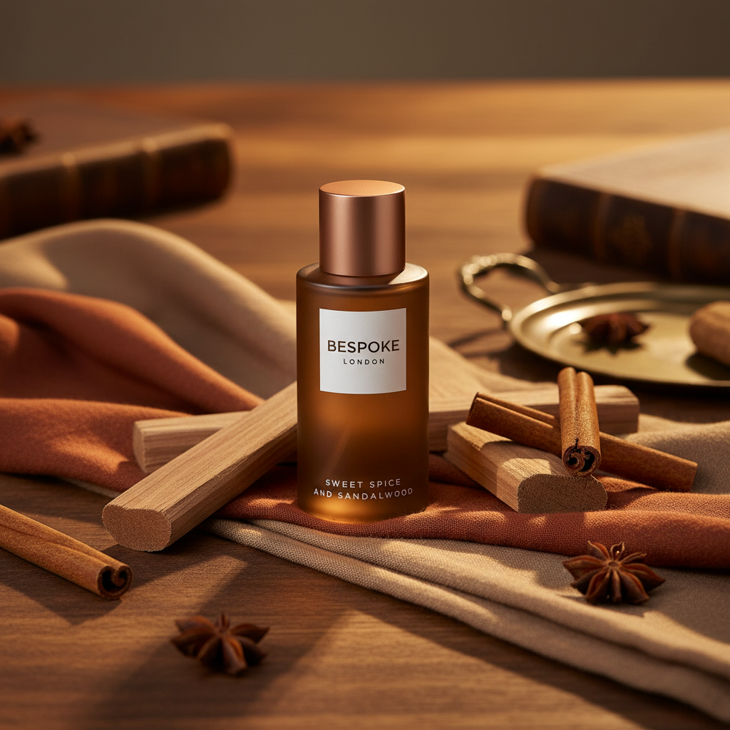Bonherre mağazasından Bespoke Sweet Spice and Sandalwood, odunsu ve baharatlı lüks erkek parfümü.