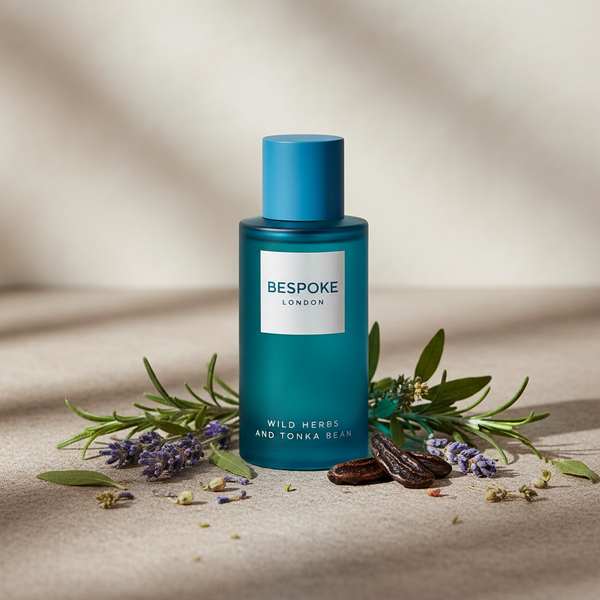Bonherre mağazasından Bespoke Wild Herbs and Tonka Bean, bitkisel tazelik ve tonka fasulyesi özlü lüks erkek parfümü.