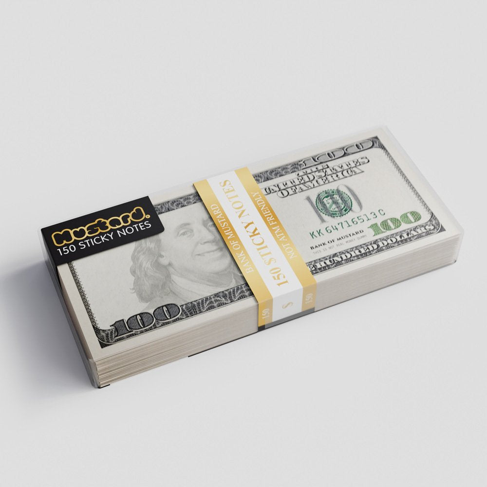 Mustard Cash Sticky Notes Not Kağıdı | Bonherre