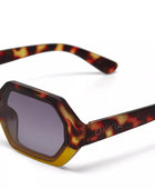 Okkia Andrea Altıgen Unisex  Güneş Gözlüğü Havana Sarısı