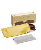 Okkia Andrea Altıgen Unisex  Güneş Gözlüğü Klasik Havana