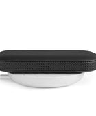 Lexon Powersound Deri Kablosuz Şarj Cihazı ve Bluetooth Hoparlör- Siyah