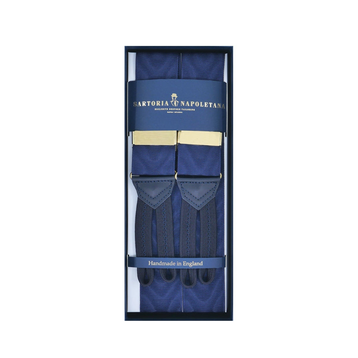 Lacivert Moire (Hare Desenli) Pantolon Askısı