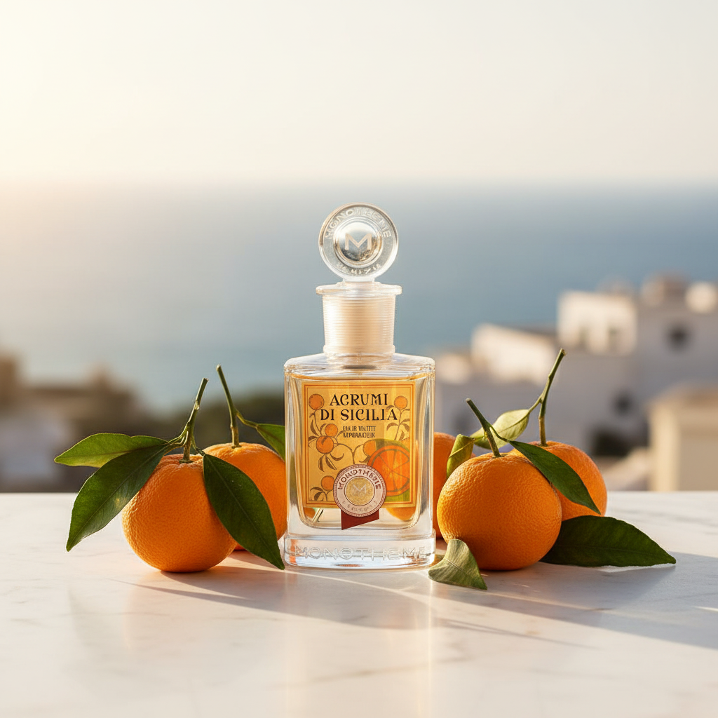 Bonherre mağazasından Monotheme Sicilya Narenciyeleri (Agrumi di Sicilia) EDT, taze mandalina ve portakal çiçeği notalı İtalyan parfümü.