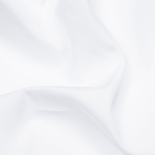 Beyaz Poplin Tamamen El Yapımı Gömlek