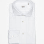 Beyaz Jersey Cotton El Yapımı Gömlek
