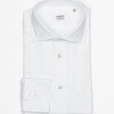 Beyaz Jersey Cotton El Yapımı Gömlek