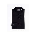 Siyah Jersey Cotton El Yapımı Gömlek