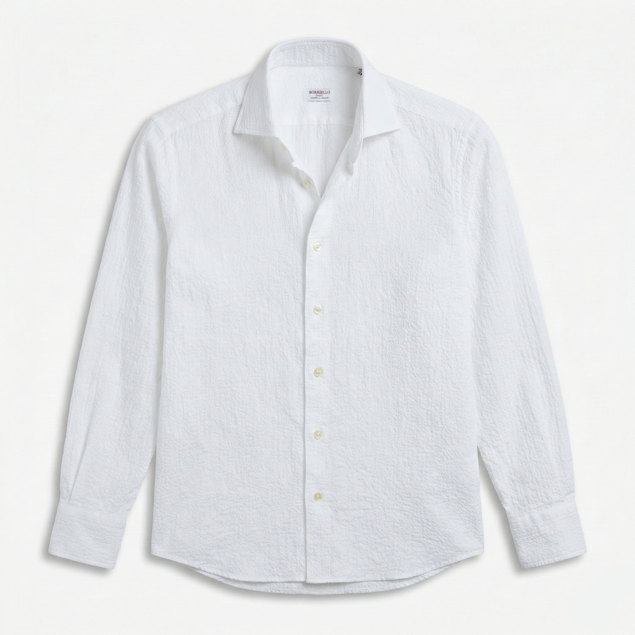 Beyaz Gömlek - Gofre Dokuma