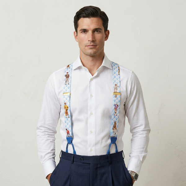 Bulut Motifli Figürlü Pantolon Askısı