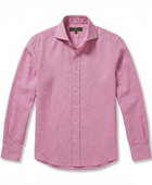 Cenova Pike Pamuk Polo Kesim Gömlek - Pembe