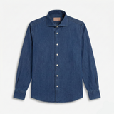 Denim Gömlek - Koyu Mavi