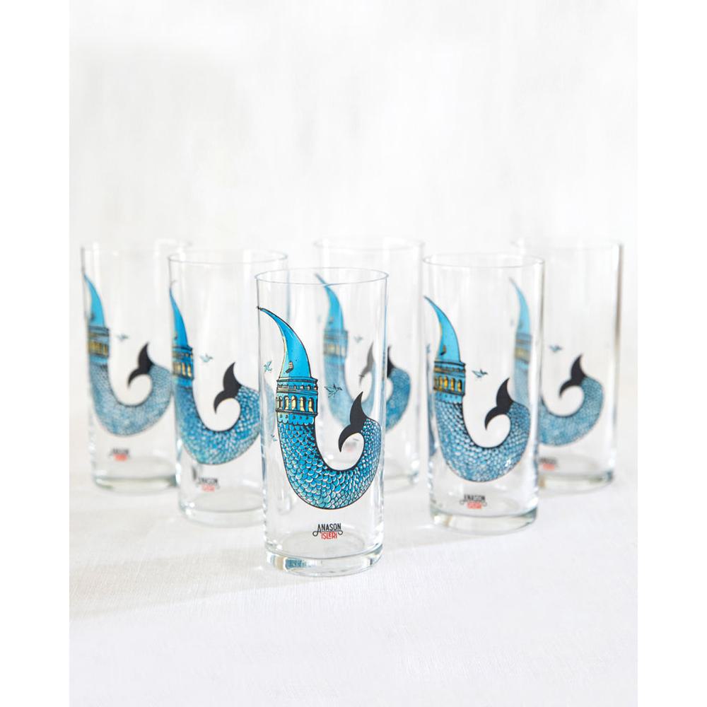 Ejder Kule Rakı Kadehi 6’lı Set