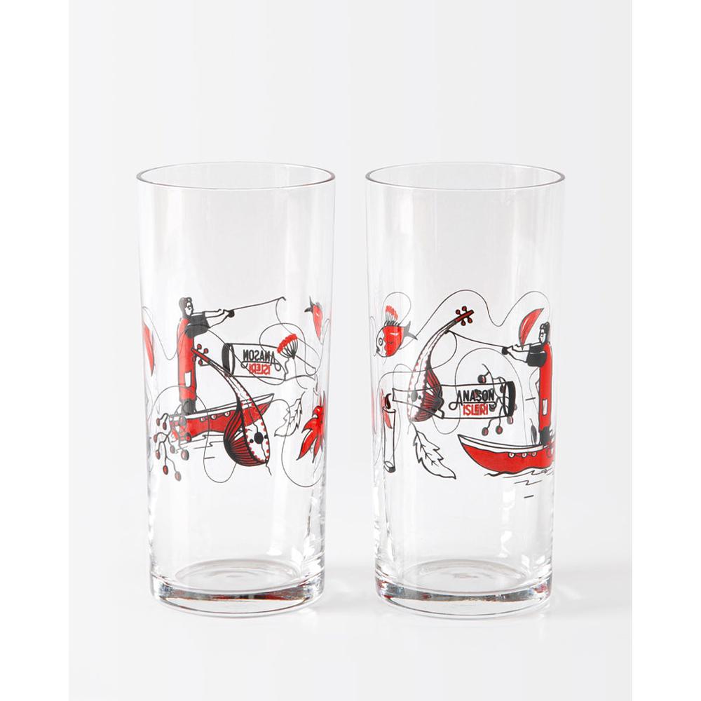 Early Raki Glass Set of 2 - Anason İşleri – Bonherre