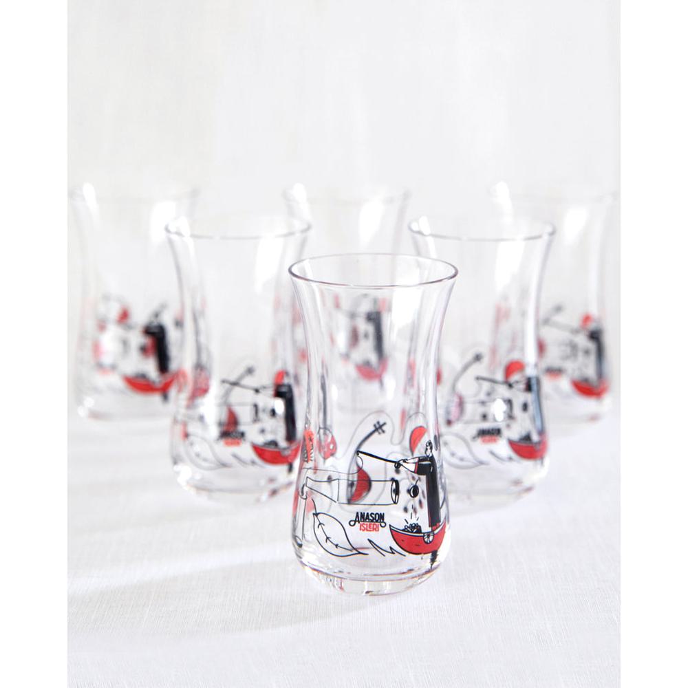 Erkenci İnce Belli Rakı Kadehi 6’lı Set