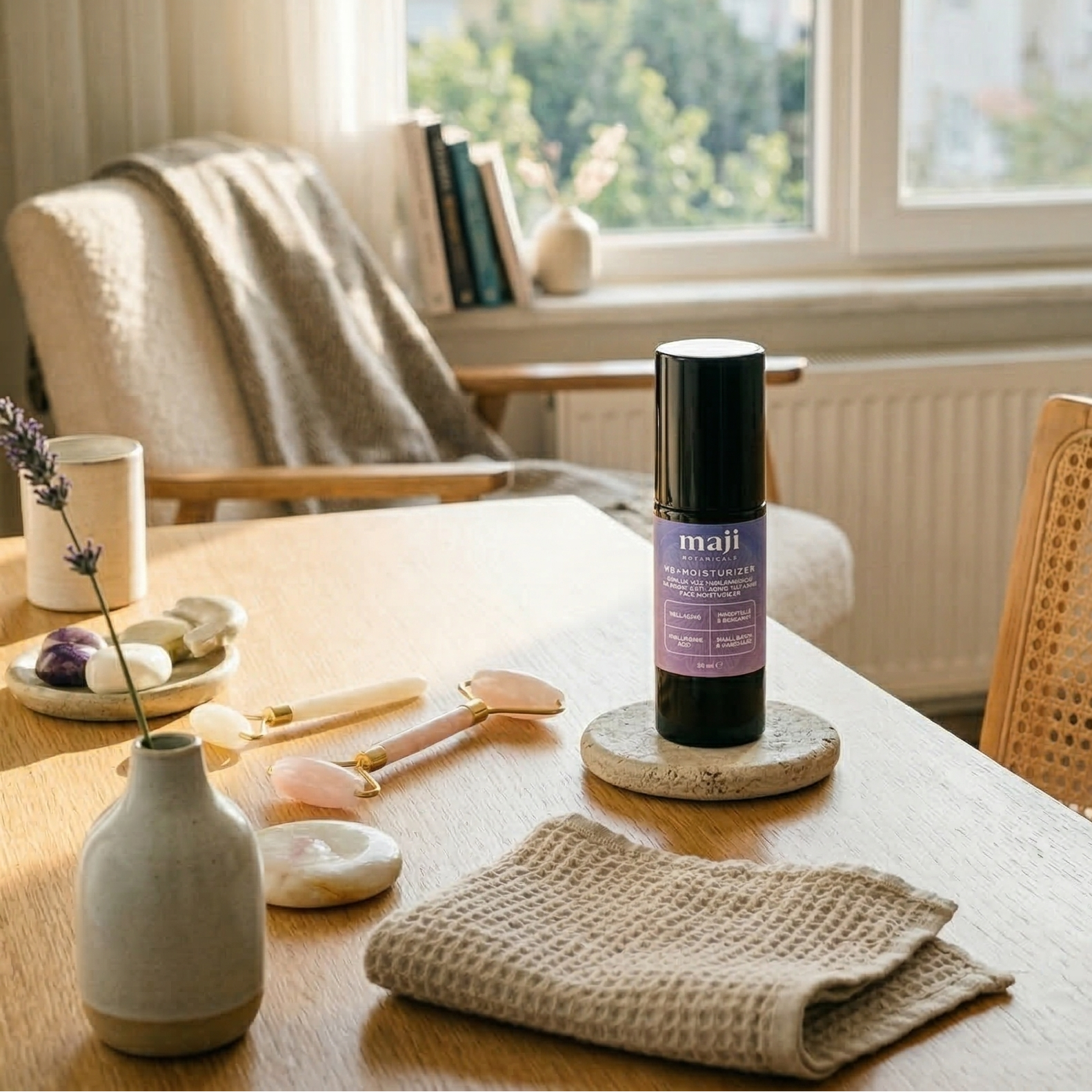 Bonherre mağazasından Maji Botanicals WB+ HA Boost, yağlı ciltler için Hyaluronik asit ve Ölmez Çiçek içerikli yerli üretim well-aging gece kremi.