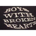 Kabartma Baskılı Hoodie - Antrasit