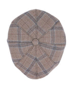 Yün 30's 8 Panel Glencheck Flanel Şapka - Bonherre