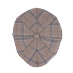 Yün 30's 8 Panel Glencheck Flanel Şapka - Bonherre