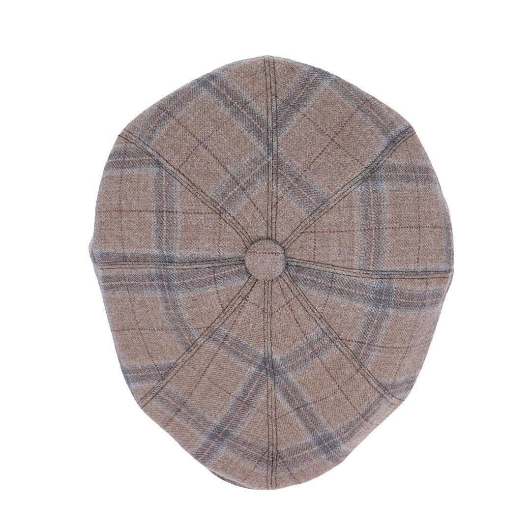 Yün 30's 8 Panel Glencheck Flanel Şapka - Bonherre