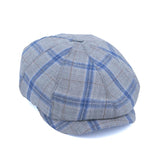 Yün 30's 8 Panel Glencheck Flanel Şapka - Bonherre