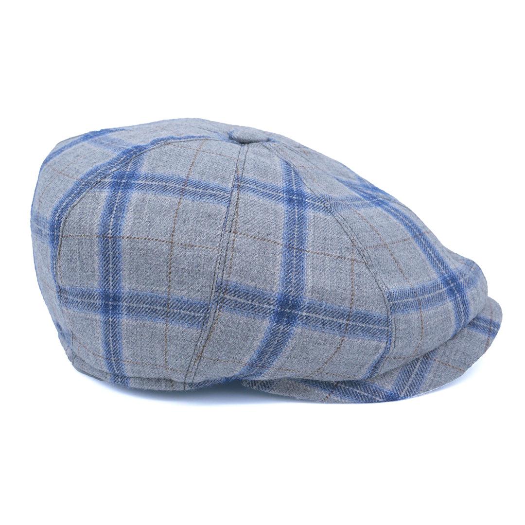 Yün 30's 8 Panel Glencheck Flanel Şapka - Bonherre