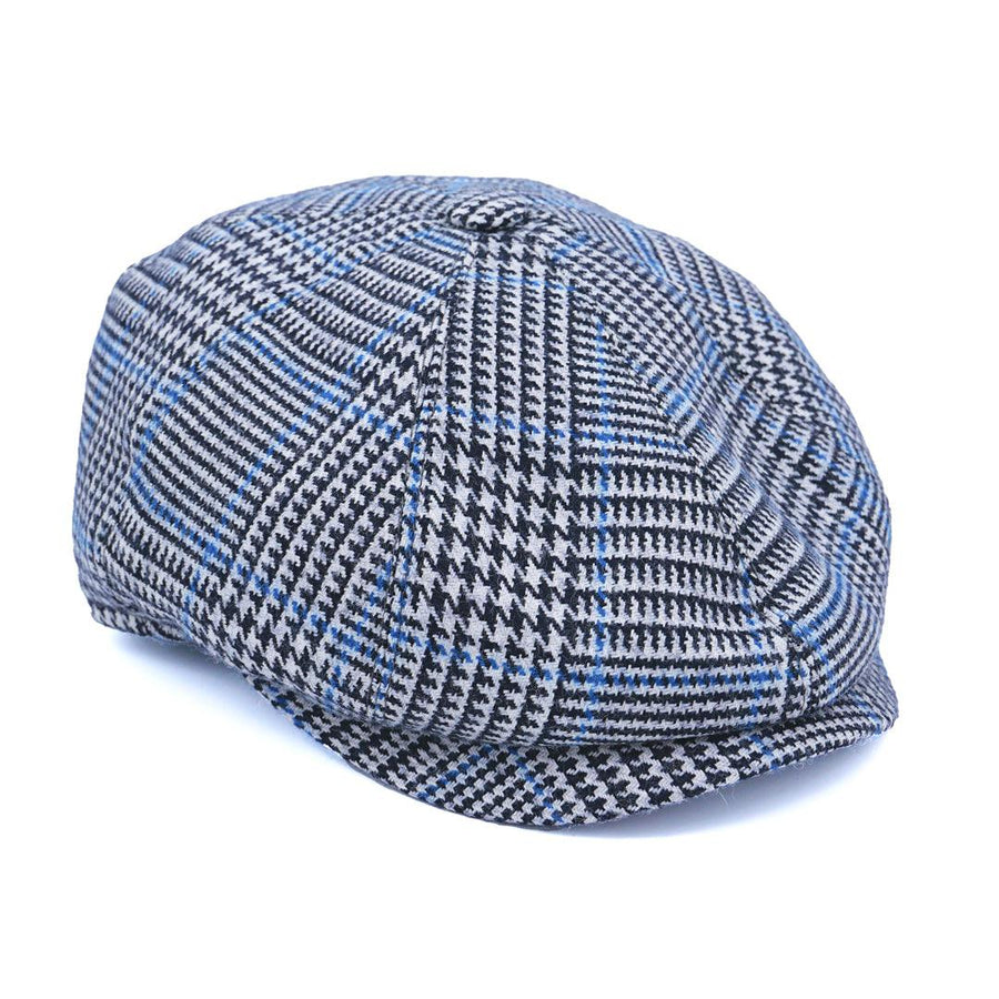 Yün 30's 8 Panel Glencheck Flanel Şapka
