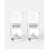 İstanbul Sözleşmesi Yaşatır - Klasik Rakı Kadehi 2'li Set