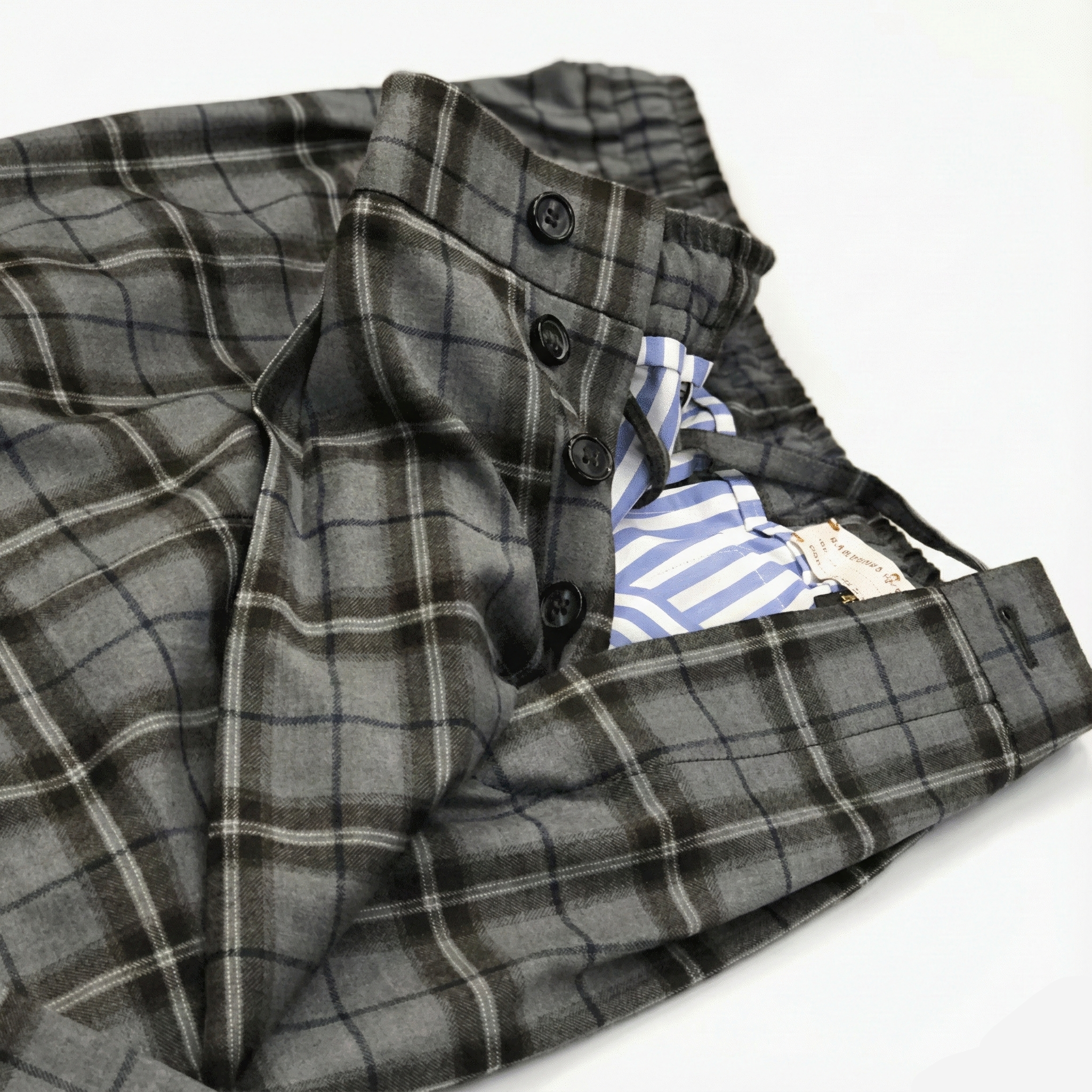 Jogging In Brera Kareli Beli Lastikli Pantolon