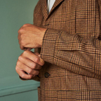 John'un Ceketi Kahverengi Glencheck